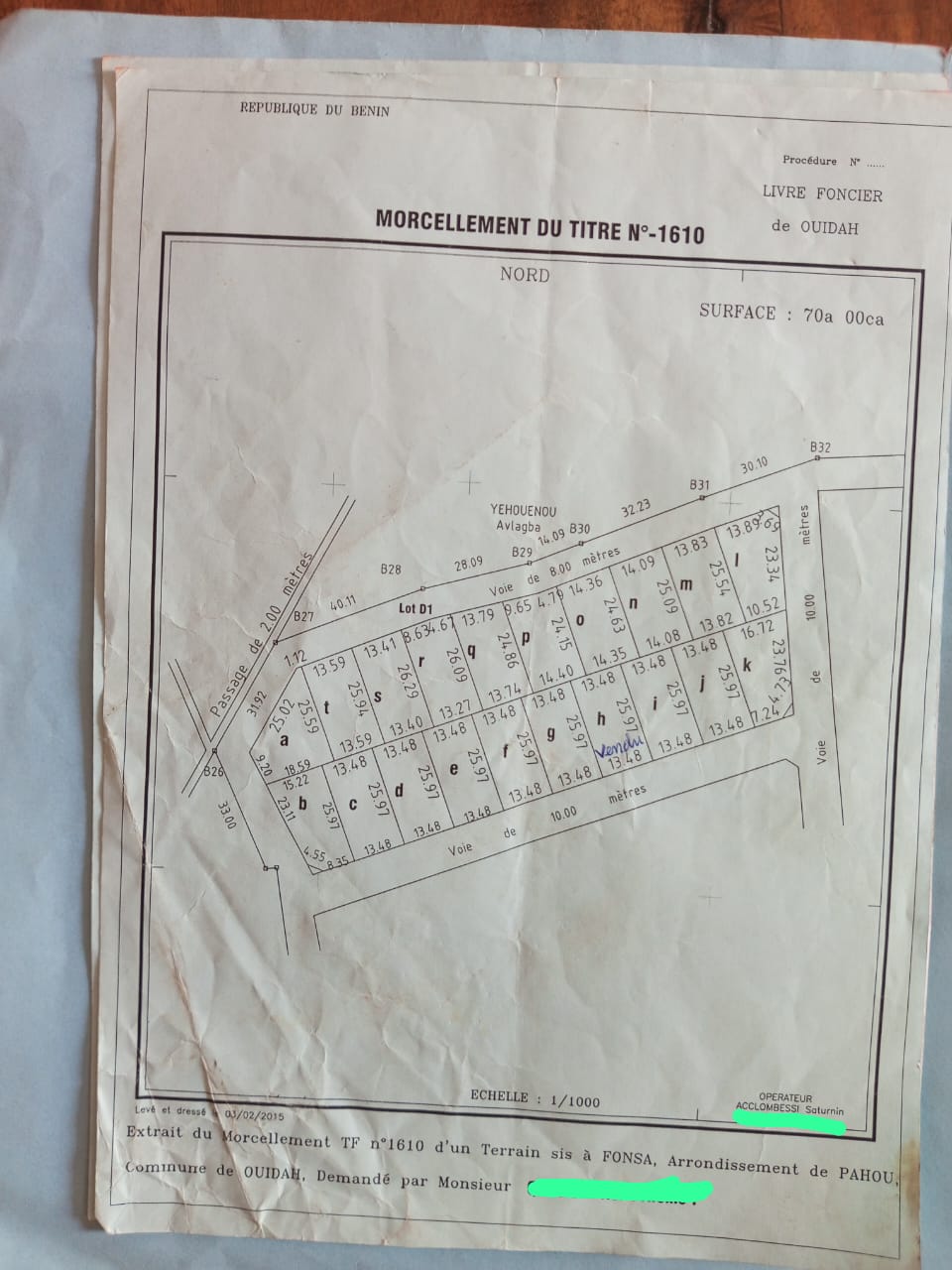 Parcelle à vendre