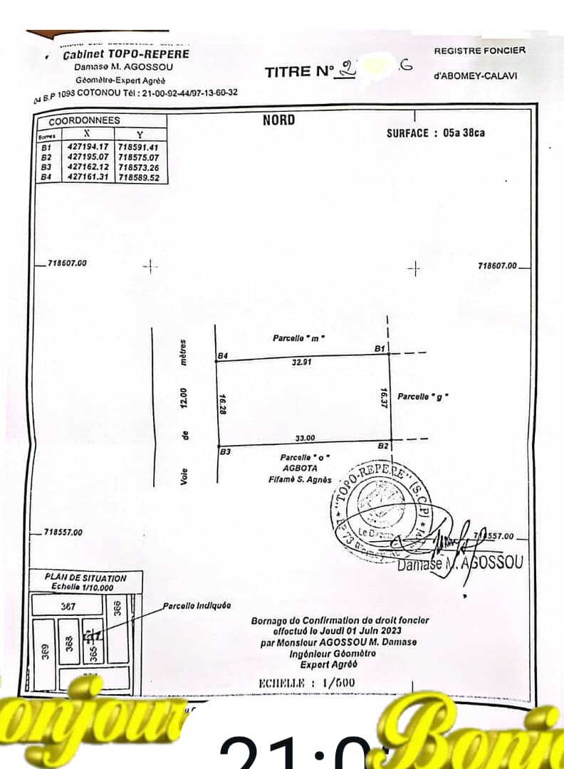 Parcelle à vendre