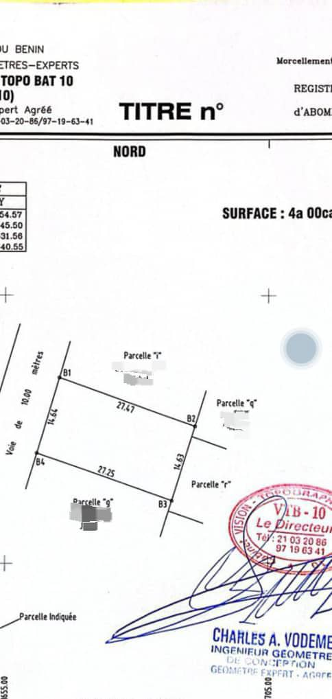 Parcelle à vendre