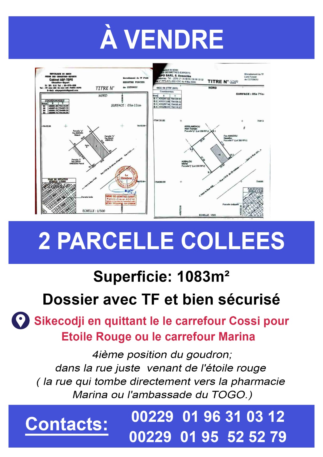 Parcelle à vendre