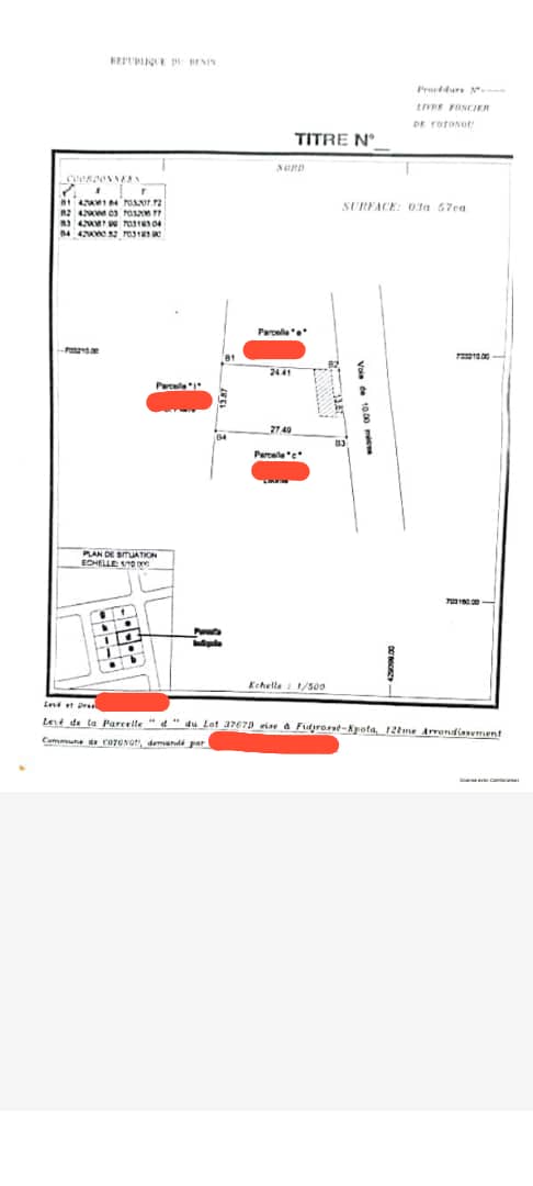 Parcelle à vendre