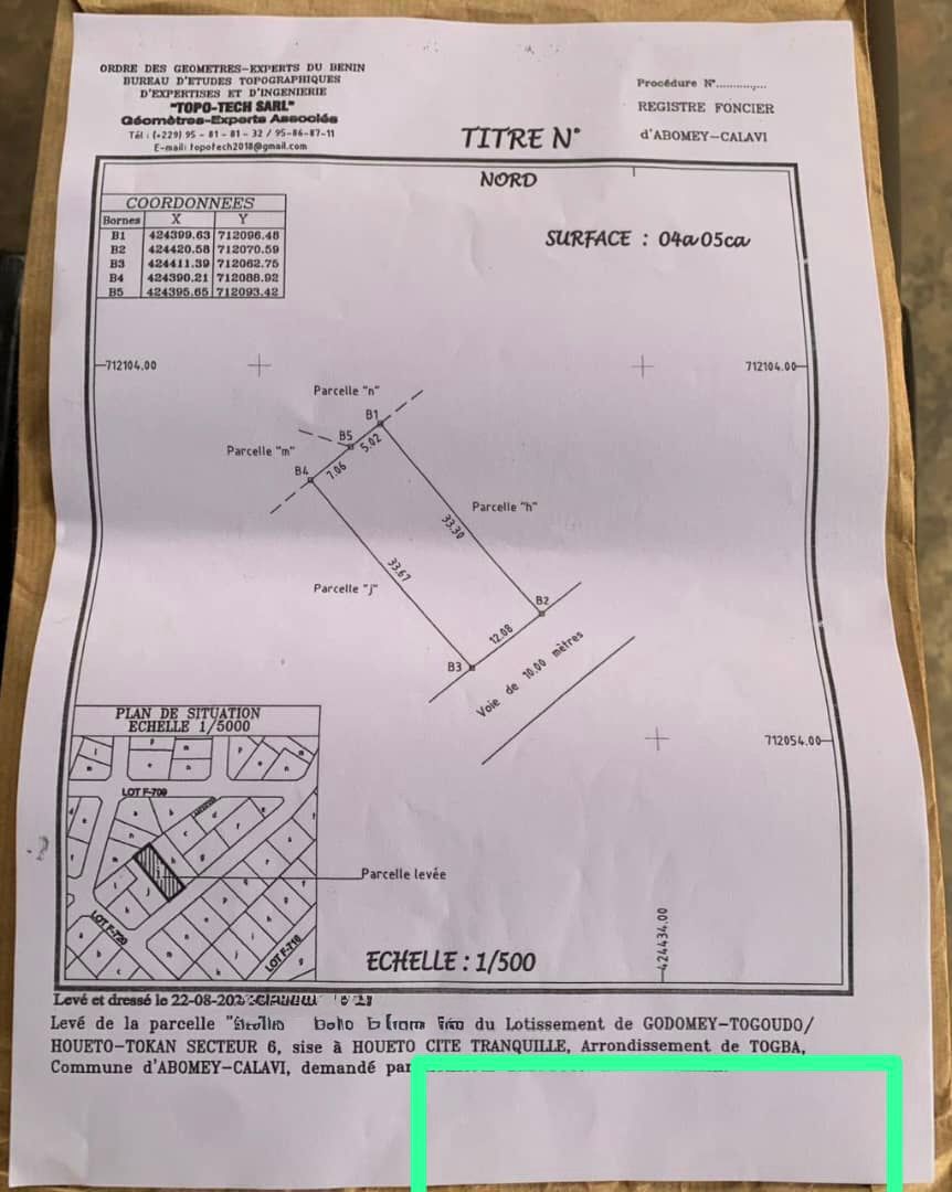 Parcelle à vendre