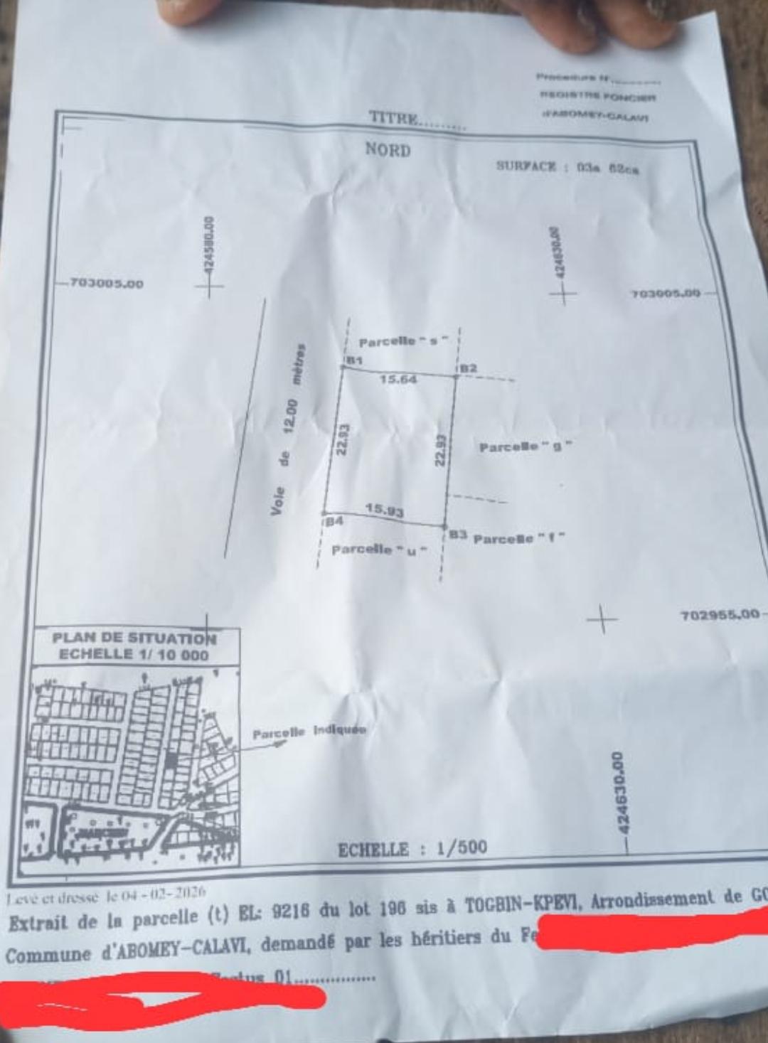 Parcelle à vendre