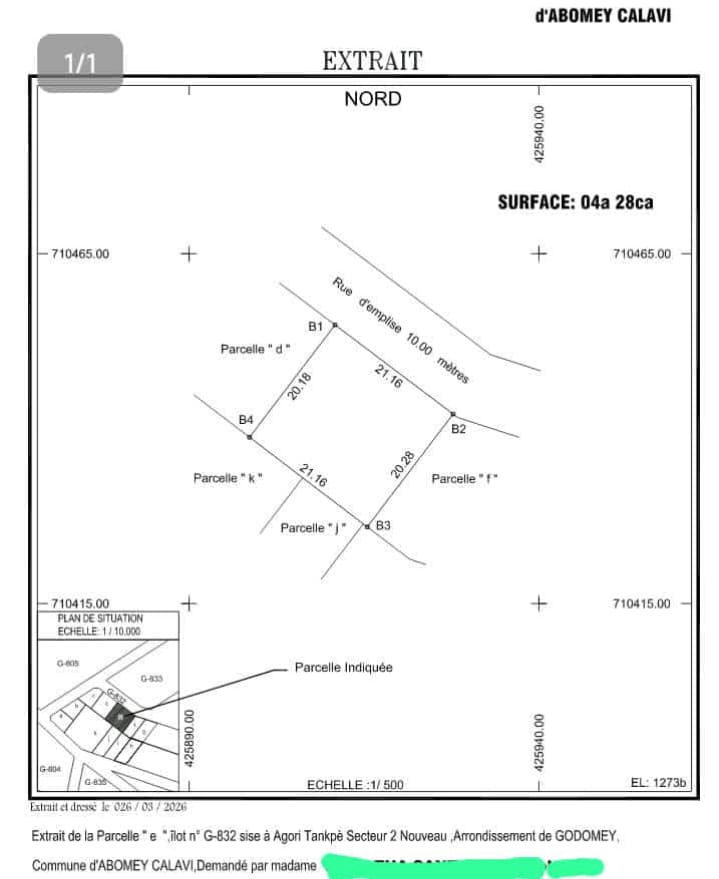 Parcelle à vendre