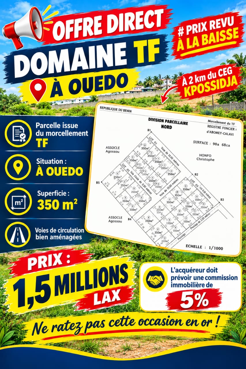 Parcelle à vendre