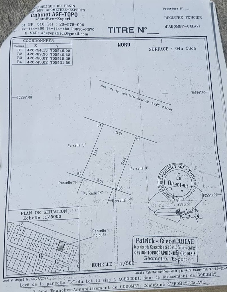 Parcelle à vendre