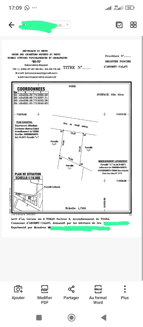 Parcelle à vendre