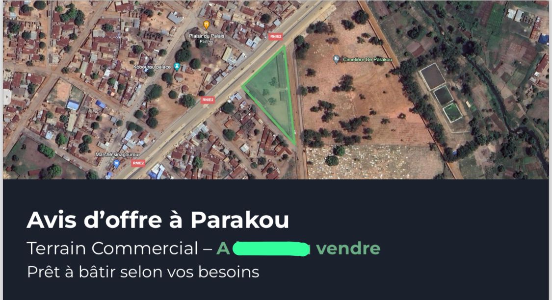 Parcelle à vendre