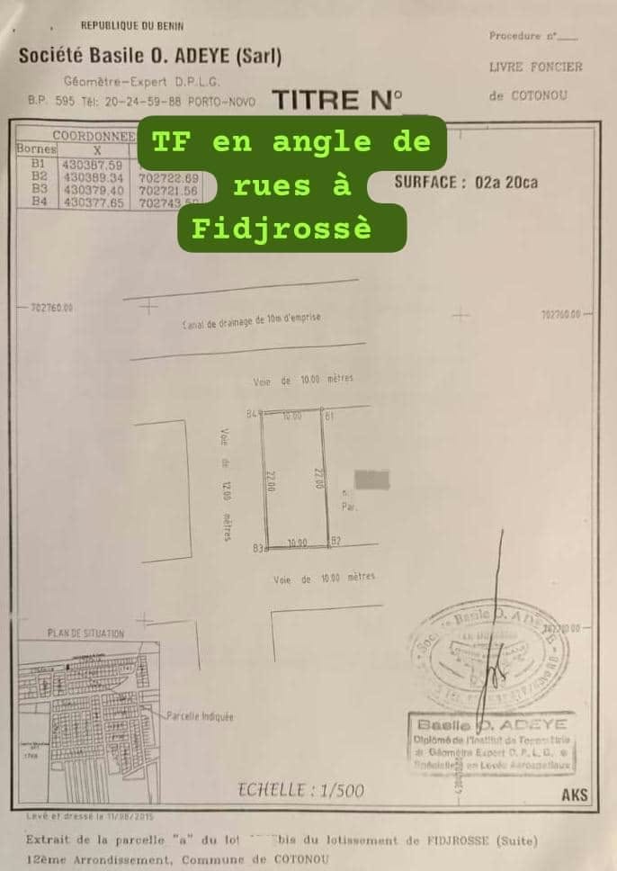 Parcelle à vendre