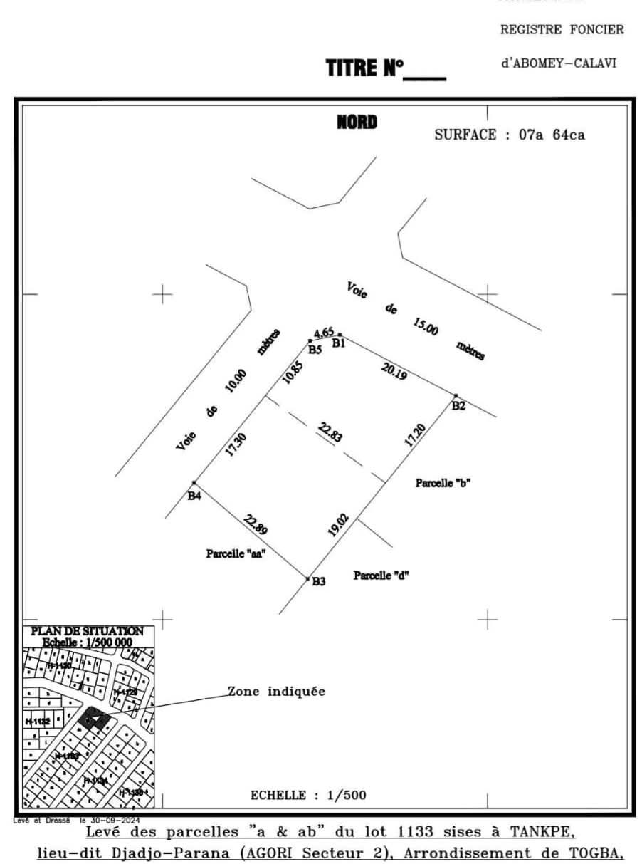 Parcelle à vendre