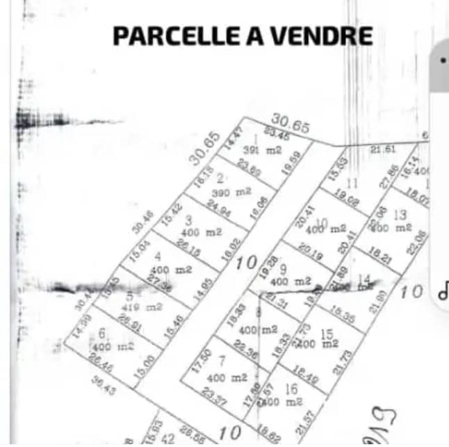 Parcelle à vendre