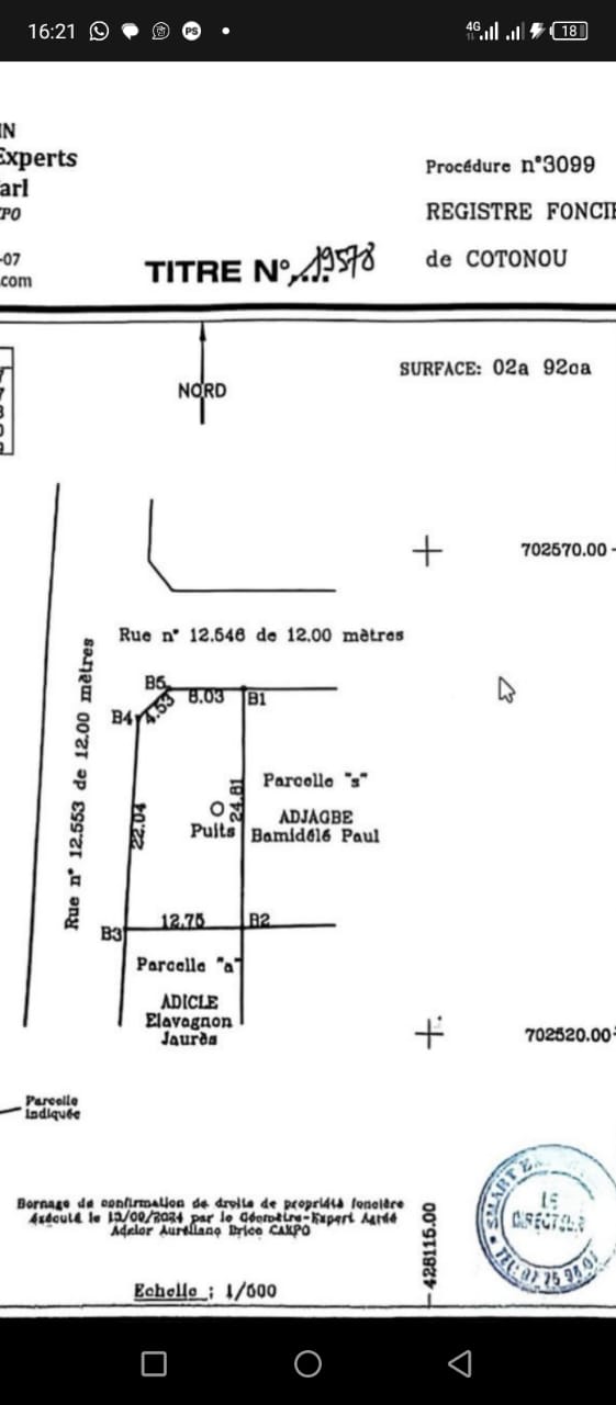 Parcelle à vendre