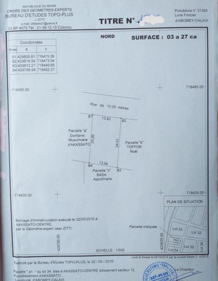 Parcelle à vendre