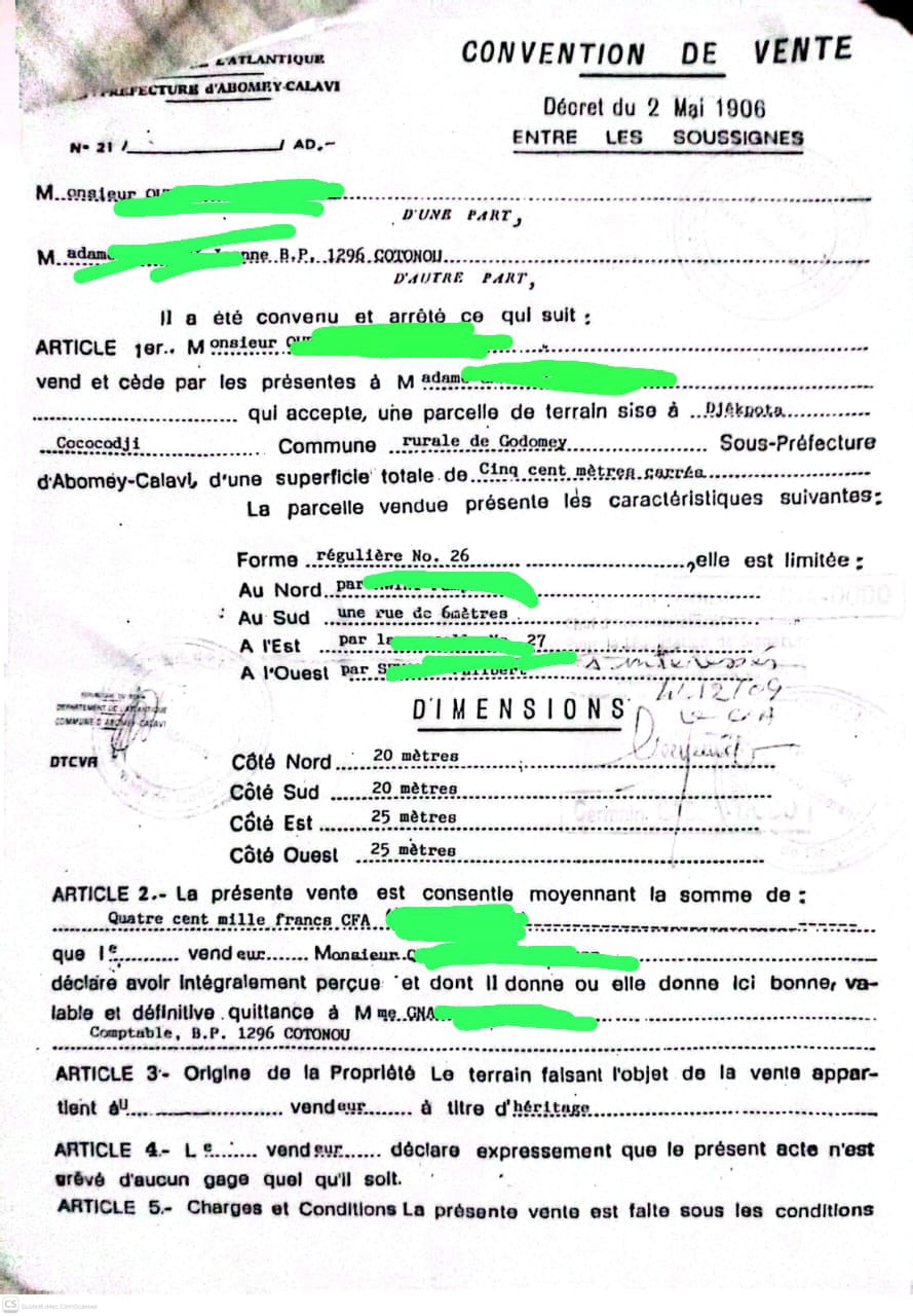 Parcelle à louer