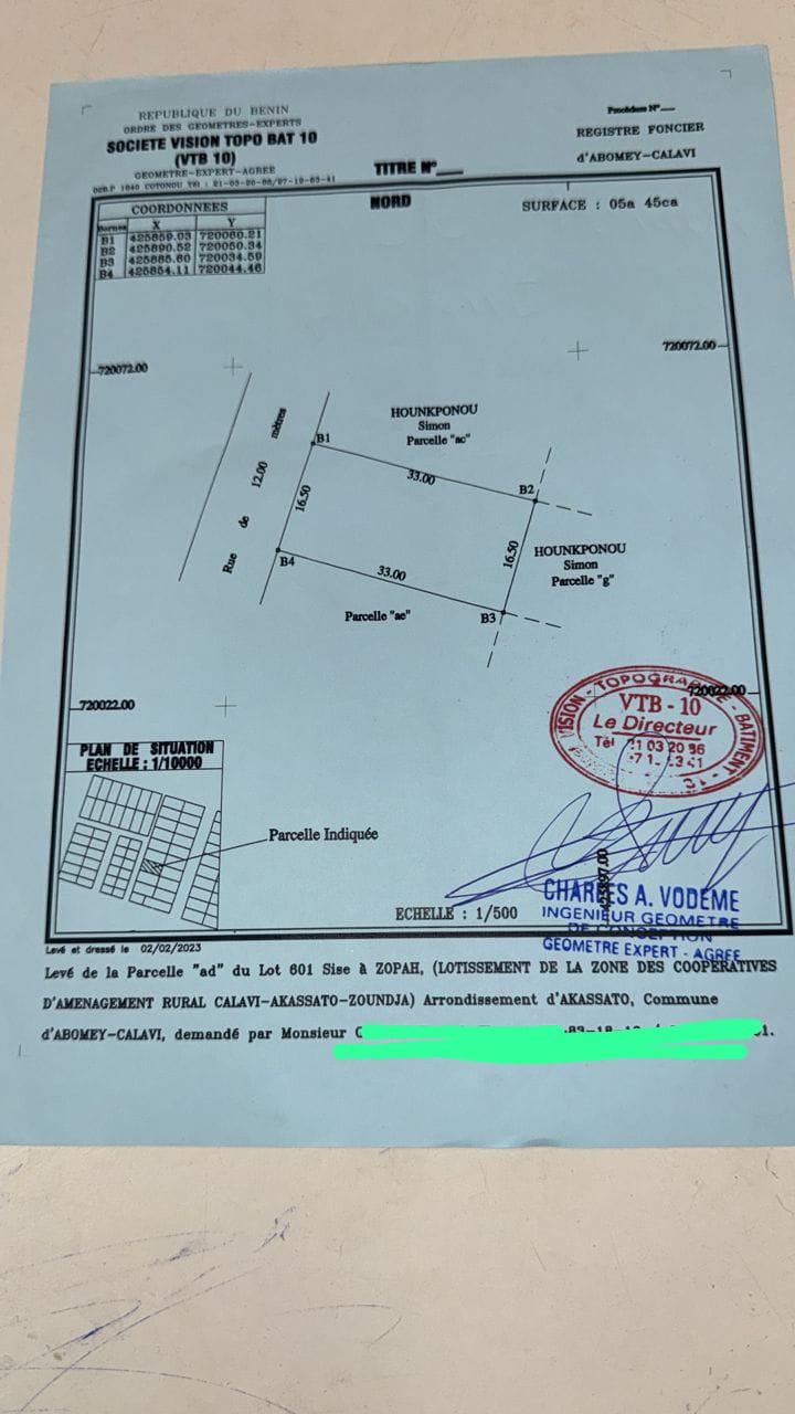 Parcelle à vendre