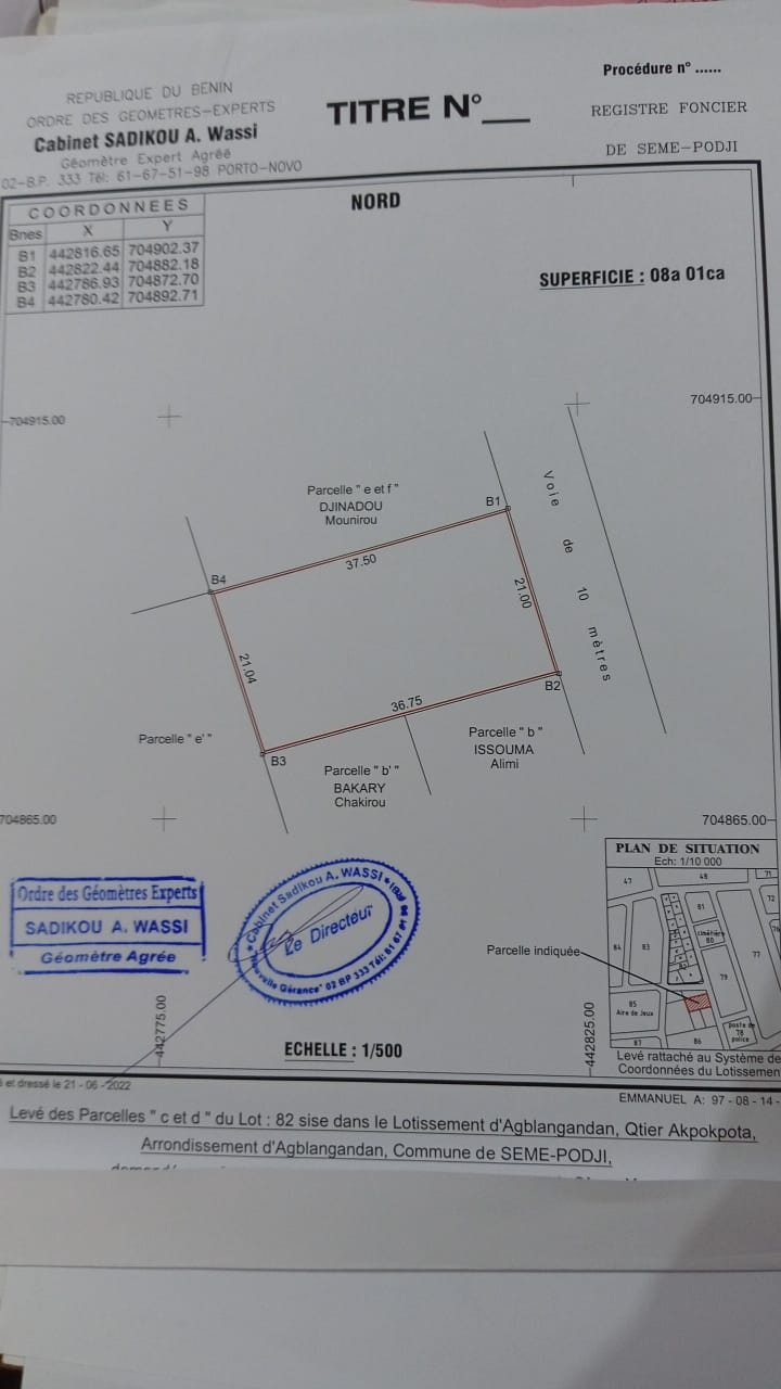 Parcelle à vendre
