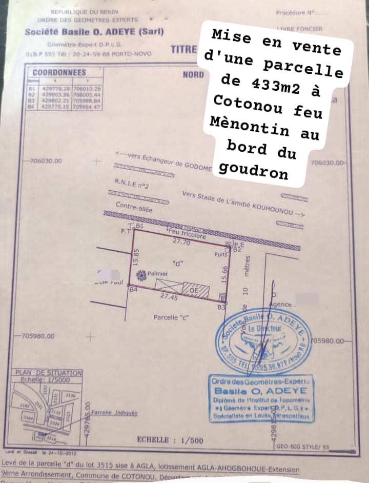 Parcelle à vendre