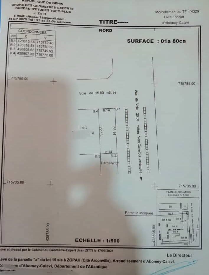 Parcelle à vendre